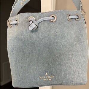 Kate Spade Denim Bucket Bag Drawstring Crossbody – New Without Tags